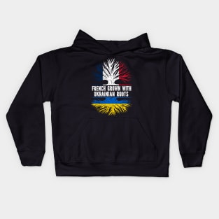 French Grown with Ukrainian Roots FR Flag Kids Hoodie